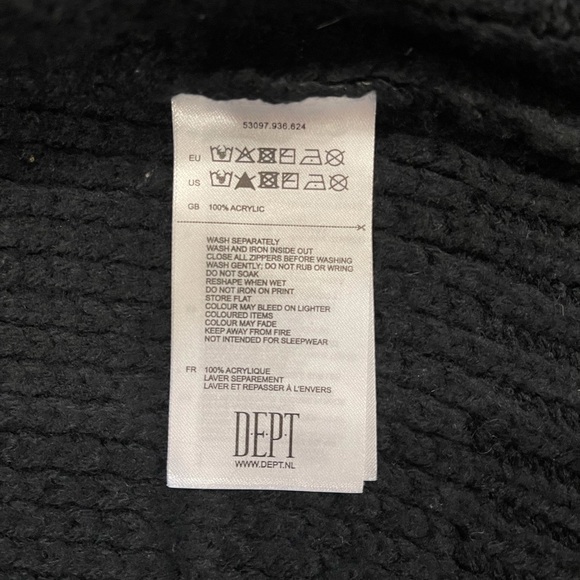 NWT! Dept Women’s Black Waxed Finish Knit Cardigan Size Large - Picture 6 of 7